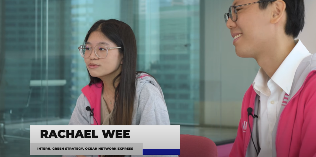 MaritimeONE Internship Program Summer 2024 | Rachael & Tristan at Ocean Network Express